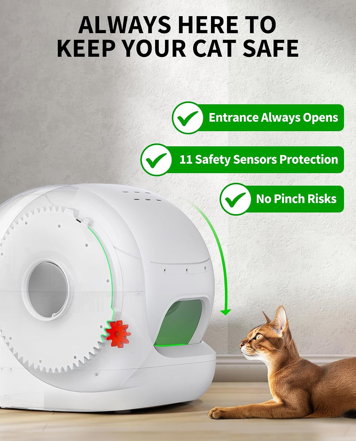 petkit-puramax-2-automatic-self-cleaning-cat-litter-box-app-control-automatic-litter-box-with-safety-sensors-odor-free-anti-leakage-basic-bundle-includes-trash-bags-2-4g-wifi-low-entrance