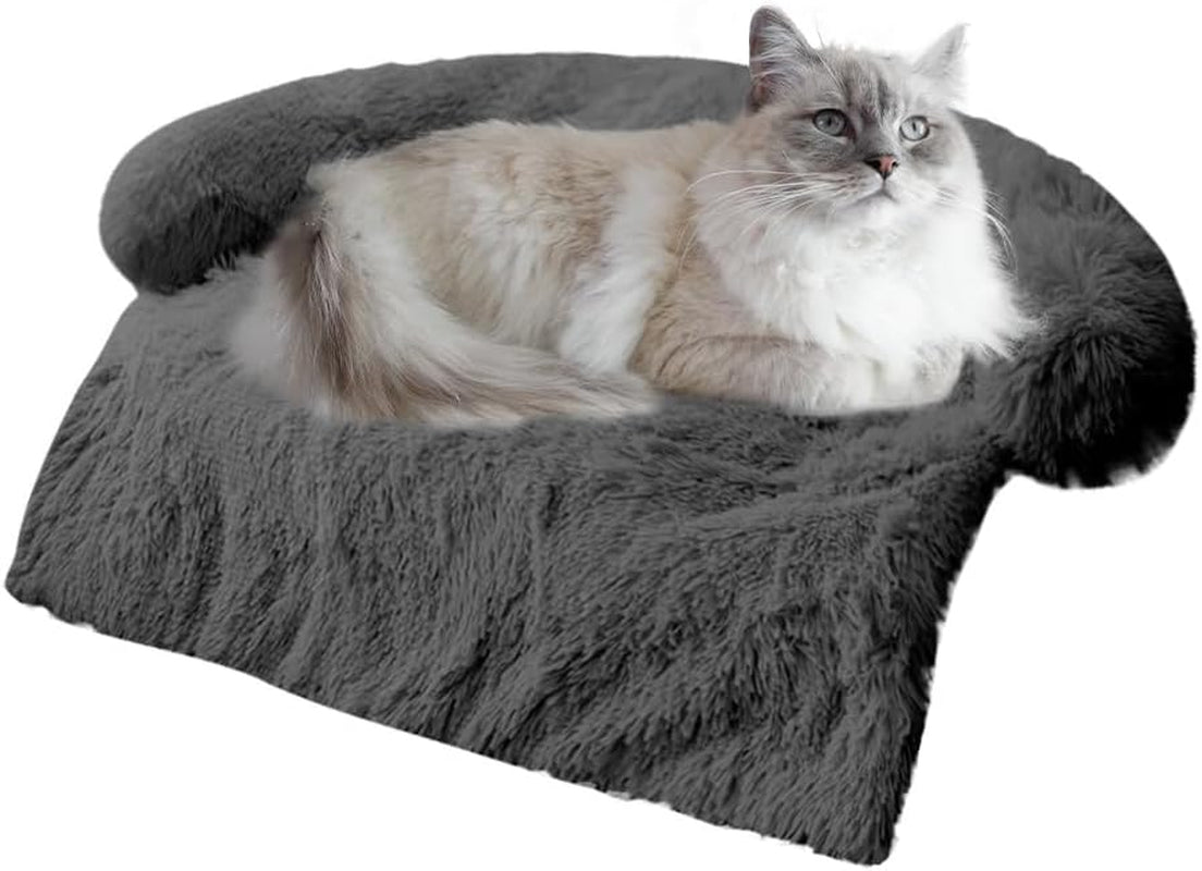 calming-dogs-cats-bed-mats-dog-pad-washable-removable-couch-cover-plush-long-fur-mat-for-pets-waterproof-lining-perfect-for-small-medium-and-large-dogs-and-cats-gradient-gray-36x31