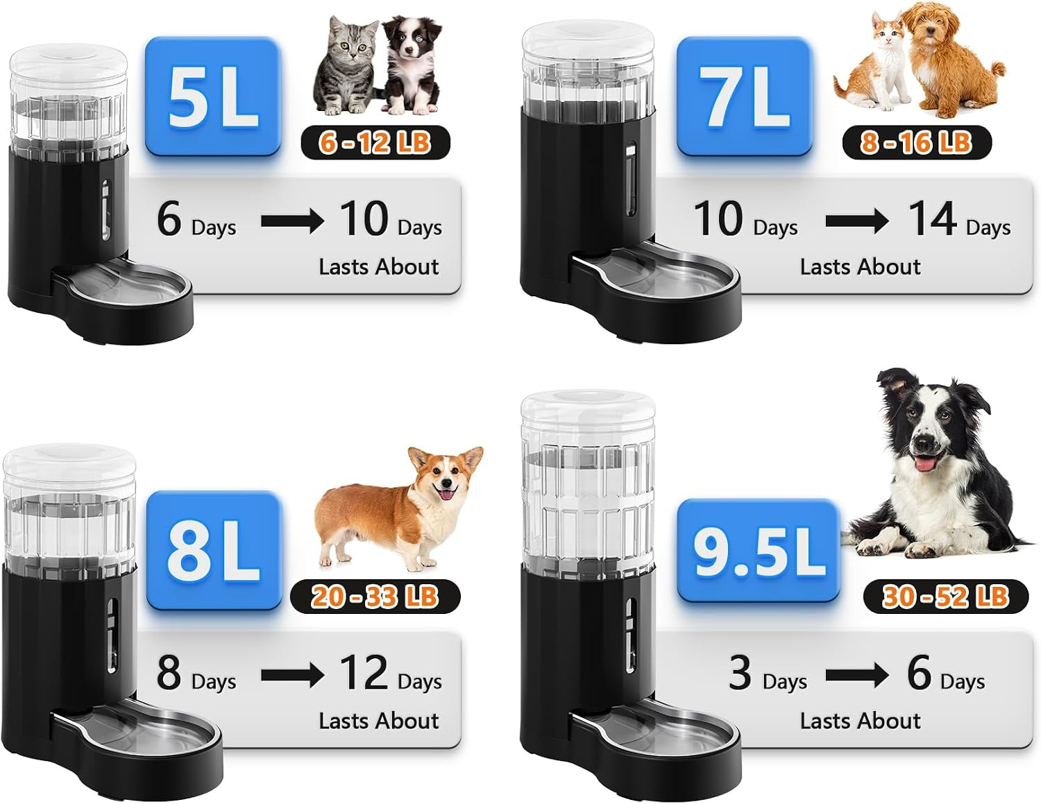 czpet-dog-water-bowl-dispenser-5l-wider-mouth-gravity-refilling-black-automatic-cat-waterer-with-removable-stainless-steel-bowl-upgraded-brush-easy-cleaning-large-drinking-area-for-multi-pet