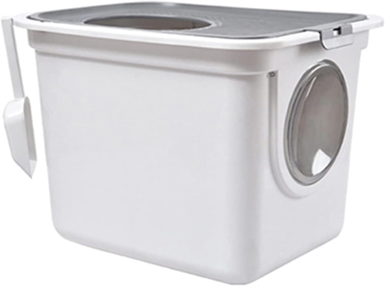 dog-potty-training-toilet-large-closed-cat-litter-box-pan-double-door-design-potty-top-entry-type-anti-splashing-supplies-with-pet-plastic-scoopb