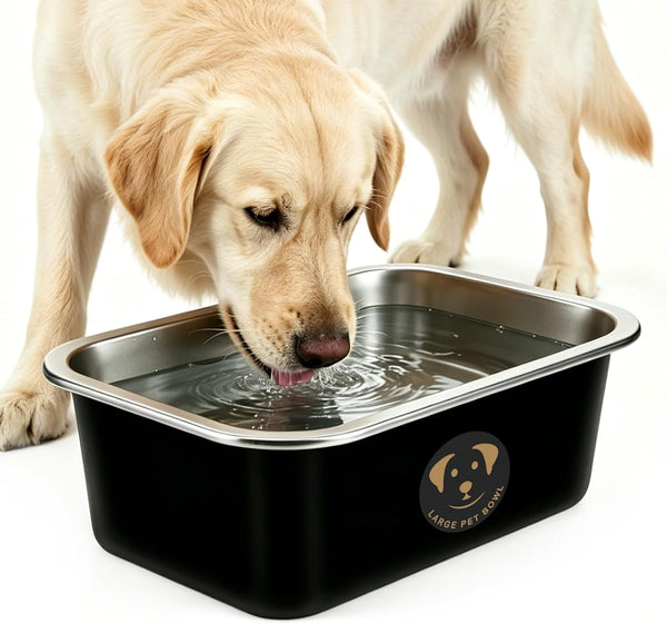 Stainless Steel Dog Bowls for Large Dogs, High Capacity Metal Dog Food Bowls, Food and Water Bowl for Larges, X-Large, and Big Dogs 1.25 Gallons13