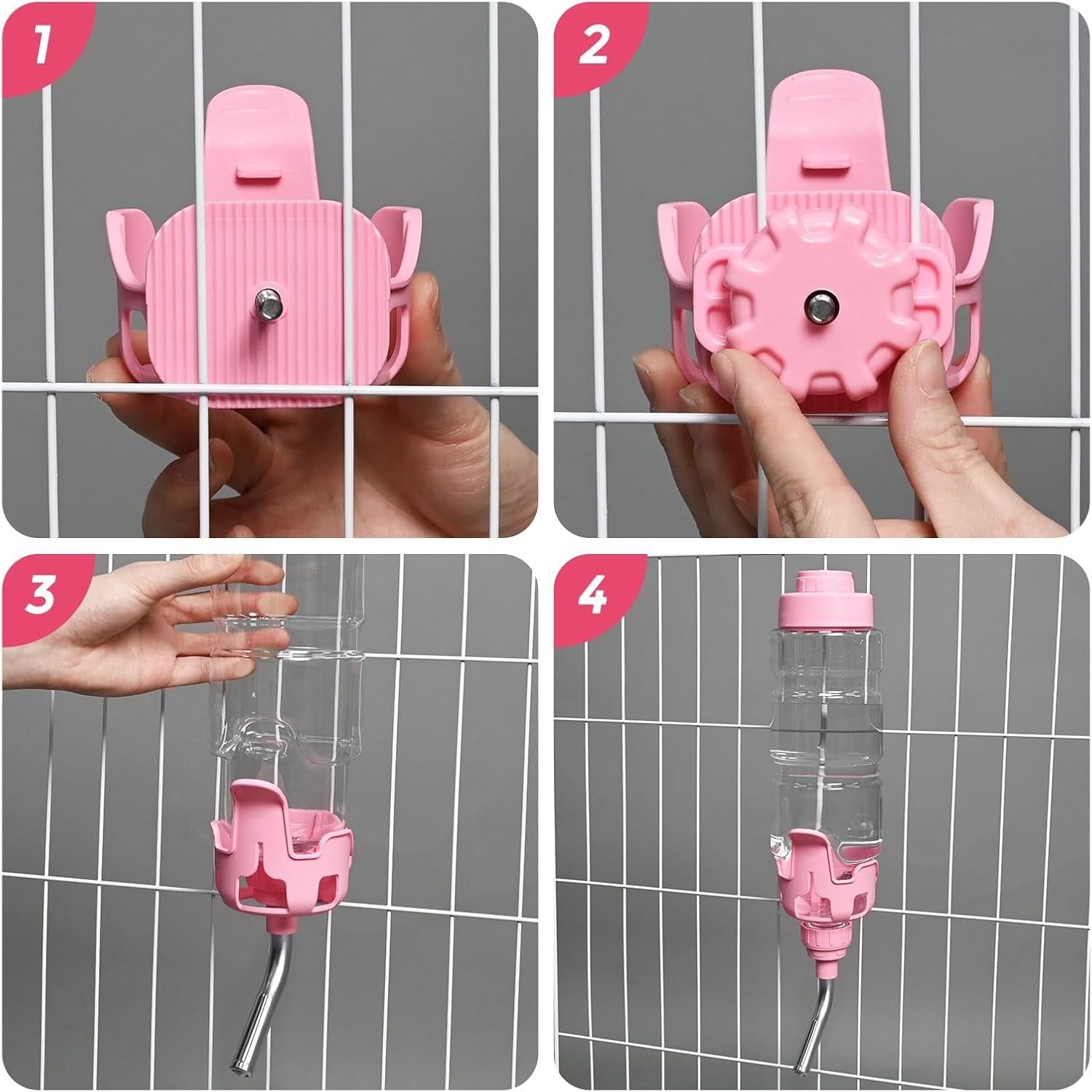 vannon-dog-crate-water-bottle-34oz-top-fill-pet-water-dispenser-pink-kennel-water-bottle-helps-keep-pets-hydrated-longer-with-fewer-refills-and-easy-daily-care