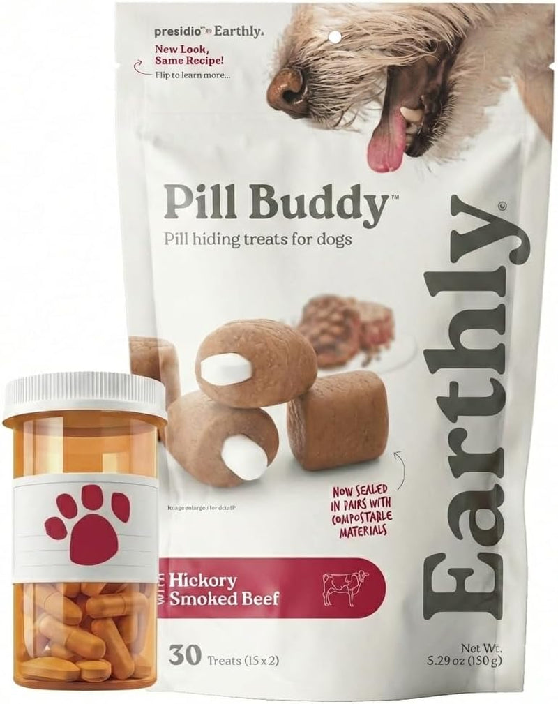 presidio-earthly-pill-buddy-naturals-pb-apple-recipe-pill-hiding-treats-for-dogs-make-a-perfect-pill-concealing-pocket-or-pouch-for-any-size-medication-30-servings