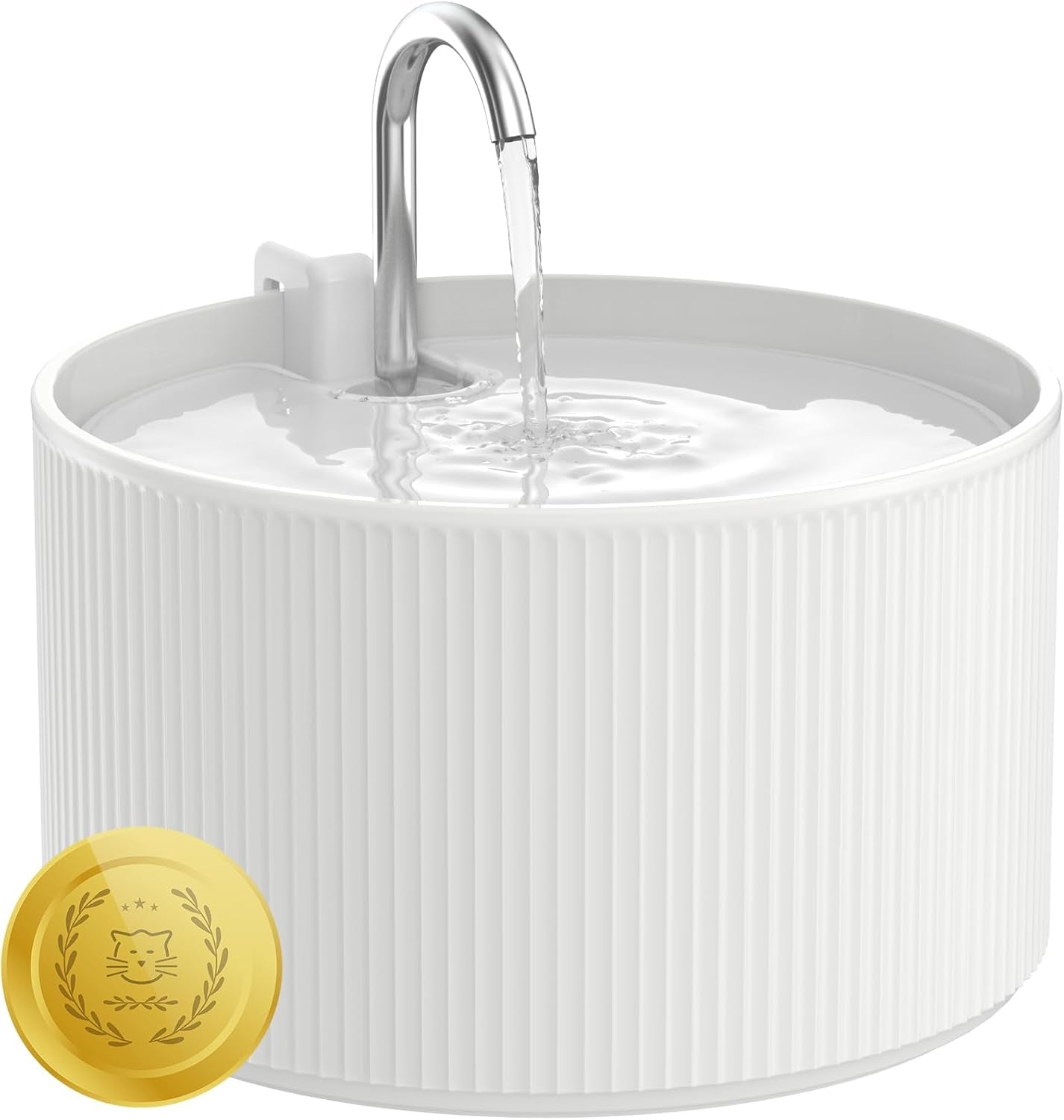 lawfery-ceramic-cat-water-fountain-2-1l-71oz-cupcake-pet-fountain-3-carbon-filters-2-quiet-pumps-heavy-ceramic-body-and-360-drinking-area-drinking-bowl-for-indoor-cats-and-small-dogs