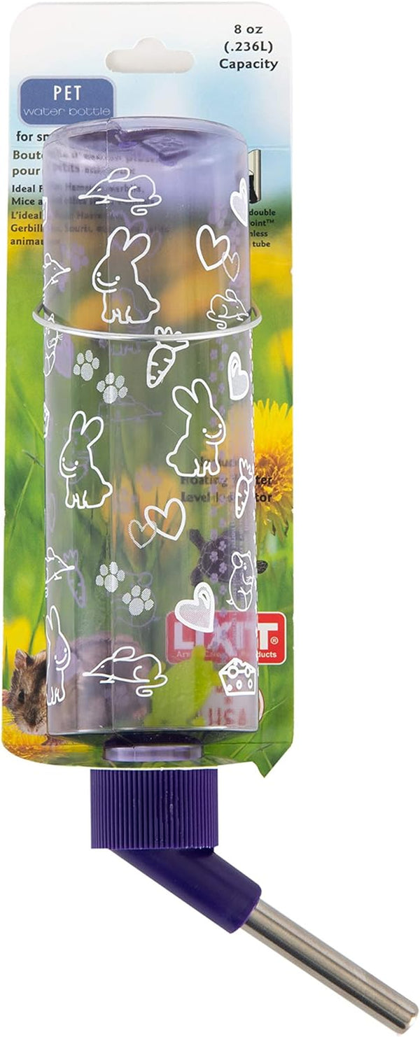 Lixit Standard Cage Water Bottles for Rabbits, Ferrets, Guinea Pigs, Hamsters, Rats, Mice and Other Small Animal'S (16 Ounce, Clear)8