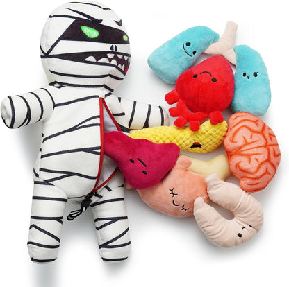 Nocciola Stuffed Pig Dog Toys: Hide and Seek Funny Squeaky Crinkle Plush Dog Chew Toys for Small Medium Breed, Cognitive Training Pet Enrichment Gifts Supplies15