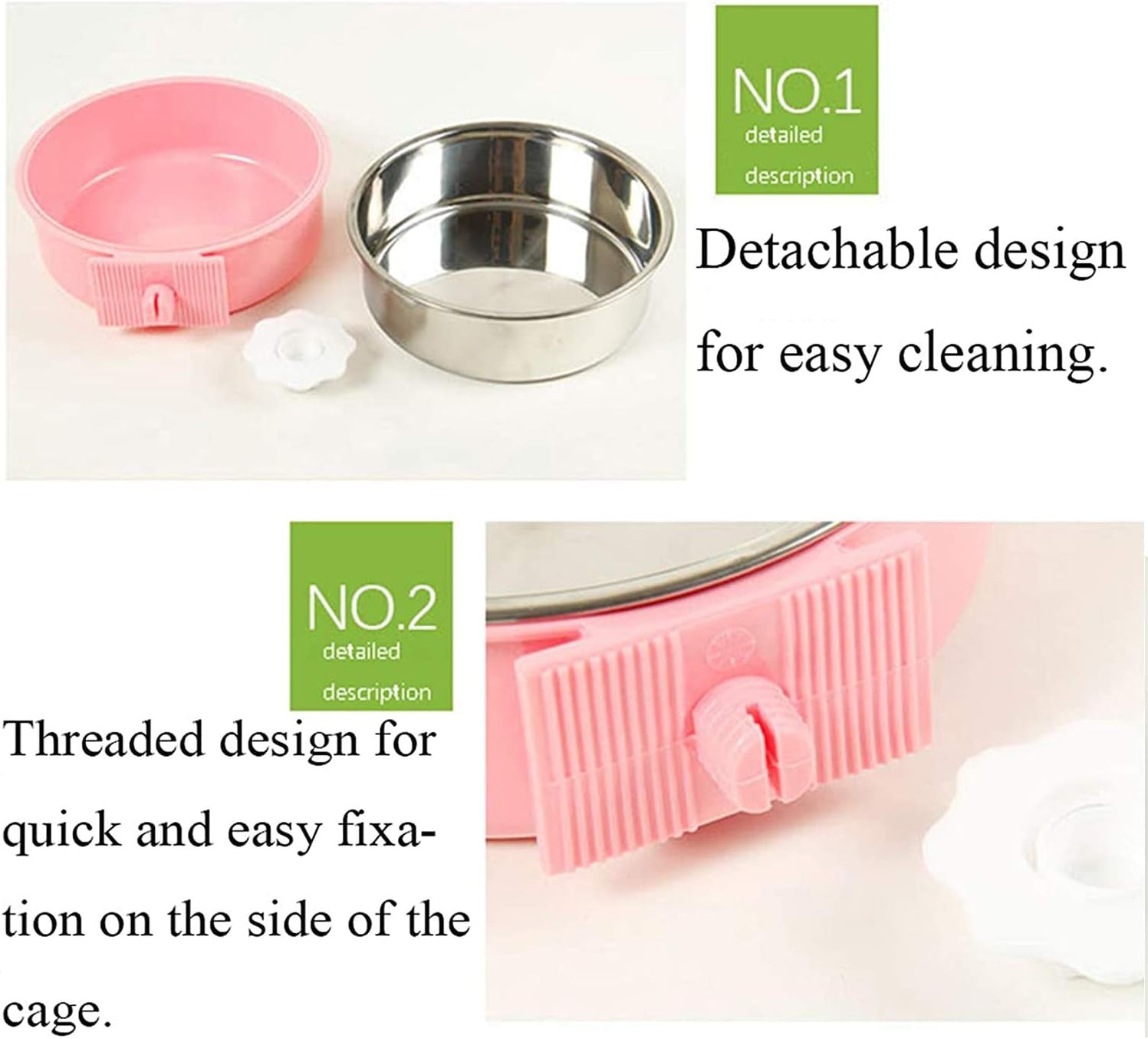 stainless-steel-removable-pet-food-bowl-anti-overturn-water-feeder-container-suitable-for-small-dog-cat-rabbit-2-set-of-crate-bowls-easy-to-install-and-clean