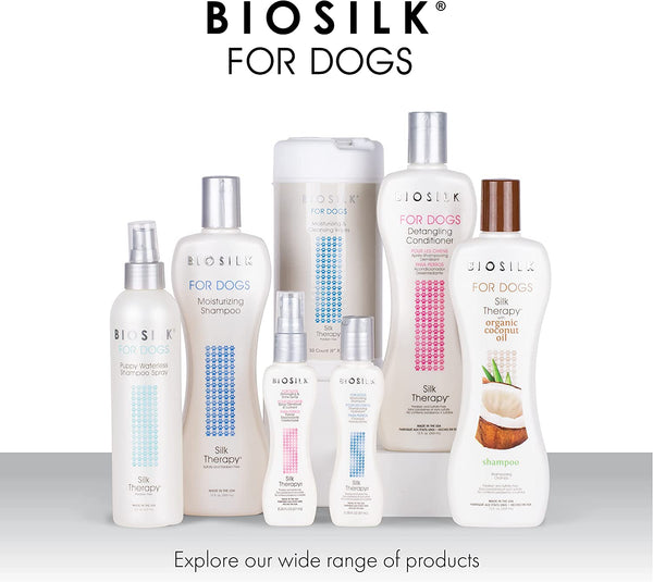 Biosilk for Dogs Puppy Tearless Shampoo, Gentle Dog Wash with Silk Proteins, Paraben and Sulfate Free Formula Helps Clean and Condition Coats for Puppies and Dogs, 12 Fl Oz | Paraben- and Sulfate-Free Formula with Silk Proteins Cleans and Conditions Puppy Coats5