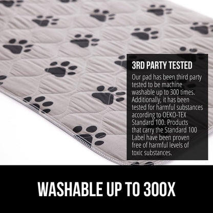 GORILLA GRIP Washable Puppy Pads, 46X28, Slip Resistant Dog Crate Mat, Waterproof Cloth Pee Pad for Training Puppies in Playpen, Reusable Pet Incontinence Blanket, Protects Sofa, Furniture, Floors5