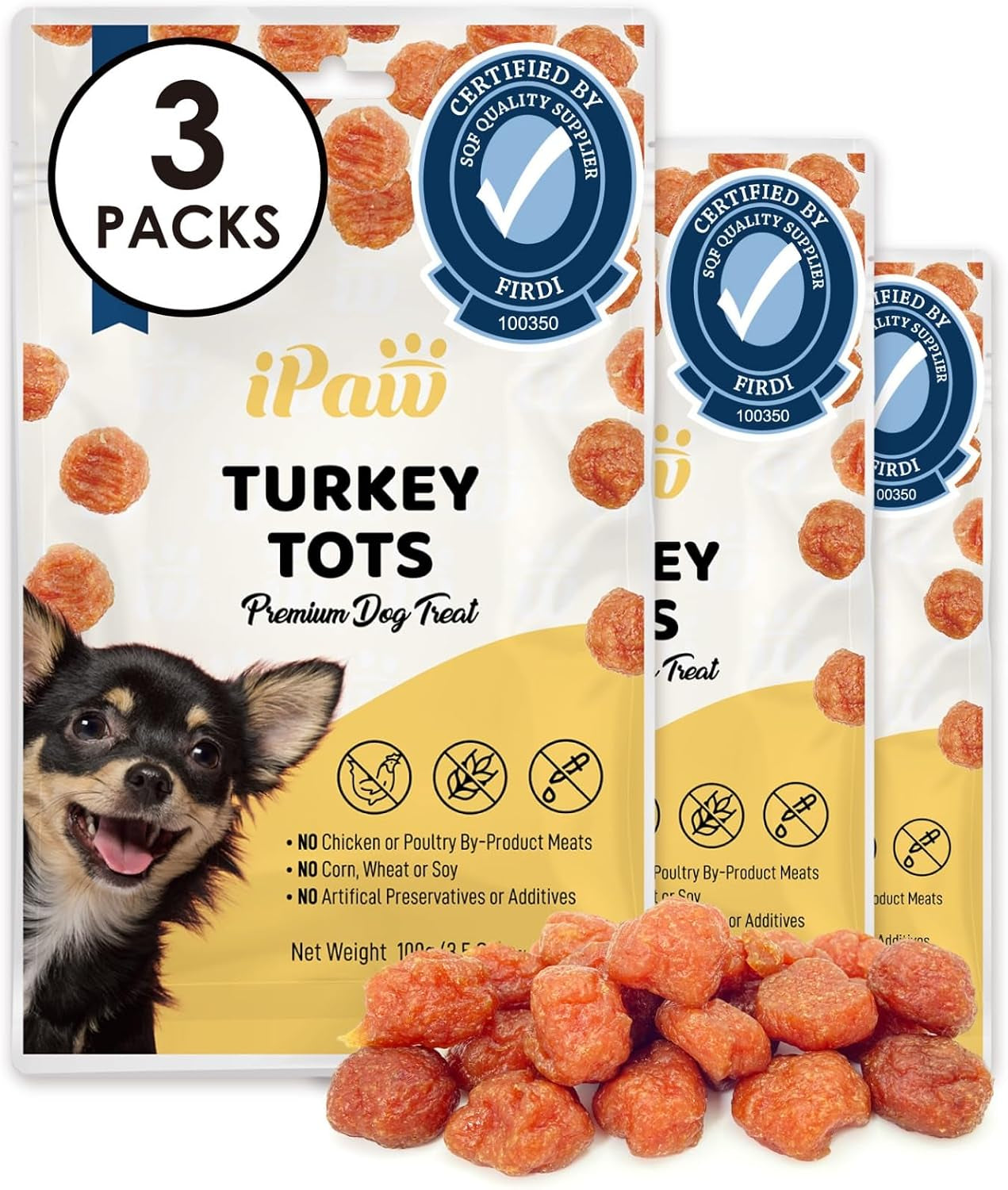ipaw-chicken-tots-dog-treat-sqf-certified-production-process-training-treat-puppy-training-human-grade-training-reward-hypoallergenic-easy-to-digest
