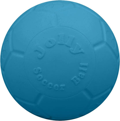 Jolly Pets Large Soccer Ball Floating-Bouncing Dog Toy, 8 Inch Diameter, Ocean Blue | Large 8 Inch Durable Dog Soccer Ball for Dogs 60 to 90 Lbs, Won'T Deflate When Punctured, Floats for Water Play, Made in USA10