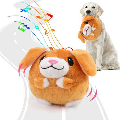BABORUI Interactive Dog Toys Pig, Jumping Squeaky Dog Toys with Recording and Music Modes, Rechargeable Moving Dog Chew Toys for Small/Medium/Large Dogs to Keep Them Busy(Blue Pig)17