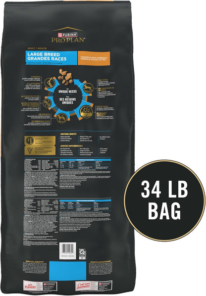 Purina Pro Plan Joint Health for Dogs, Large Breed Dog Food Dry, Shredded Blend Chicken & Rice Formula - 34 Lb. Bag5