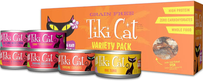 Tiki Cat Grill Wet Cat Food, Variety Pack, 2.8 Oz. Cans (12 Count)9