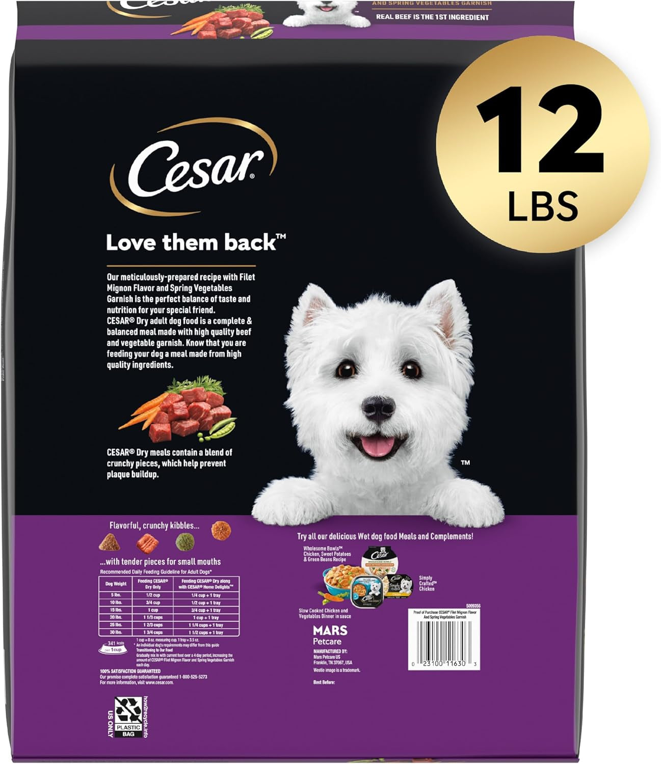 cesar-small-breed-dry-dog-food-filet-mignon-spring-vegetables-12-lb-made-in-usa-real-beef-1-ingredient-26-essential-nutrients-supports-small-breed-health-no-artificial-flavors