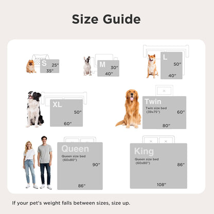 Bedsure Comfyfleece™ Waterproof Dog Blankets for Large Dogs,50X60 Cream | Soft Plush Couch Cover,Washable Corduroy Fleece for Furniture Protector,Cozy Calming Reversible Pet Blanket for Senior Dogs5