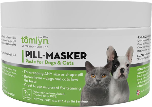 TOMLYN Pill-Masker Original Bacon-Flavored Paste for Dogs & Cats, 4Oz1