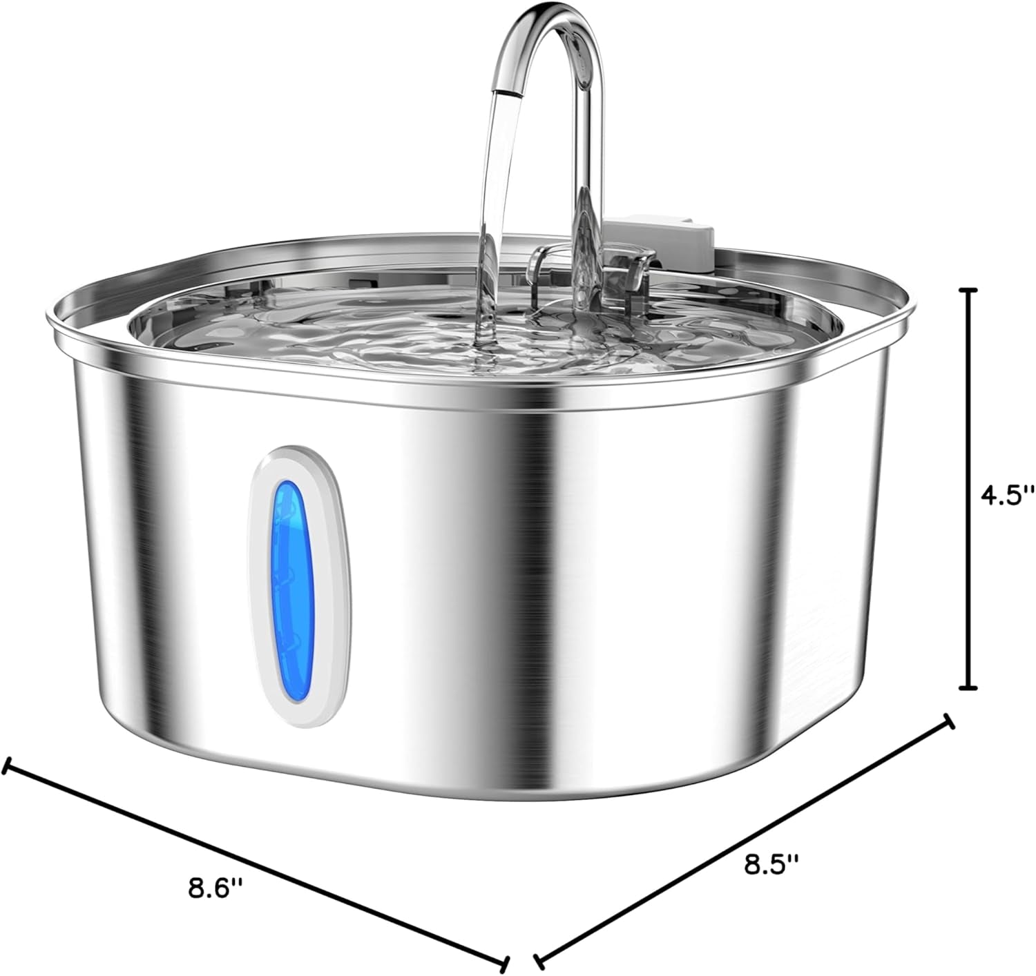 pektaco-cat-water-fountain-3-2l-108oz-stainless-steel-pet-water-fountain-cat-drinking-fountain-dishwasher-safe-with-triple-filtration-quiet-pump-and-visible-water-window-for-cats-and-small-pets