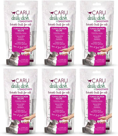 CARU - Daily Dish Tuna Flavored Cat Smoothies - 0.5Oz Tubes - 4 Pack15