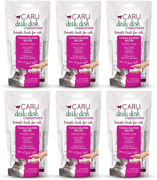 CARU - Daily Dish Tuna Flavored Cat Smoothies - 0.5Oz Tubes - 4 Pack15