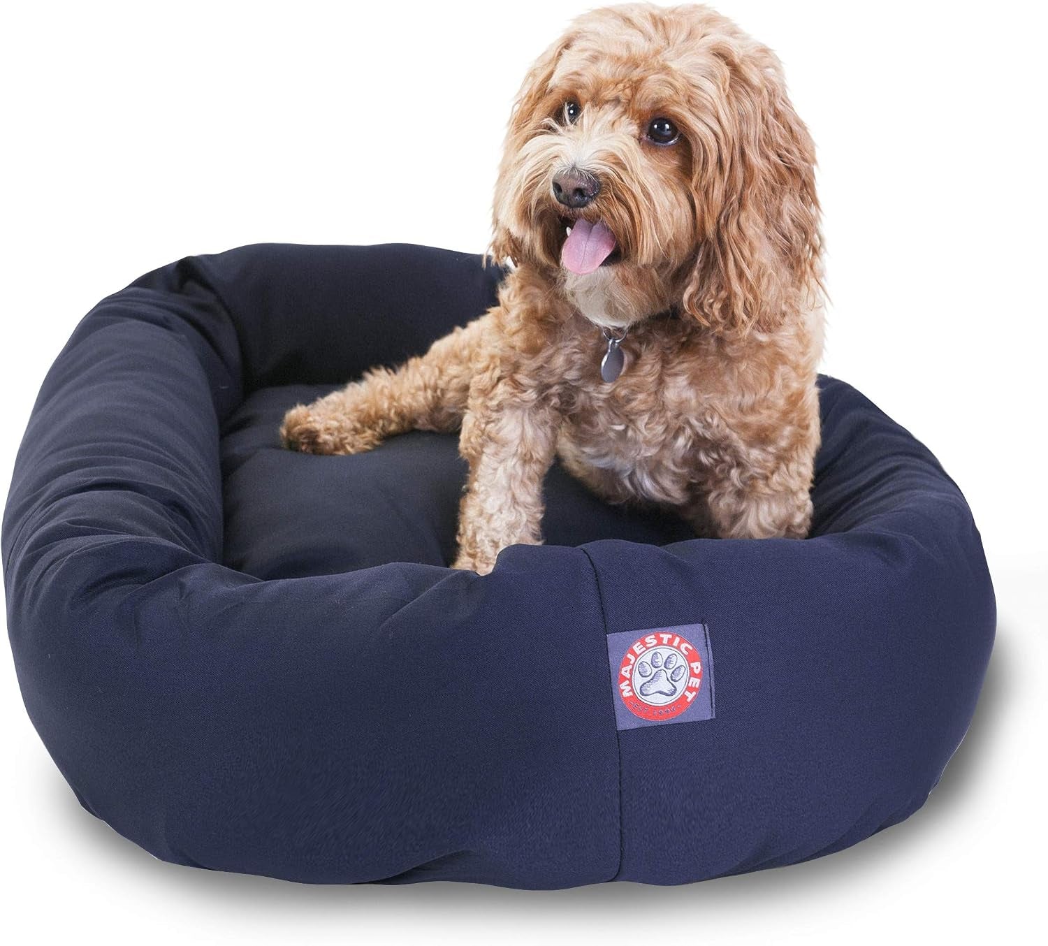 majestic-pet-40-inch-bagel-calming-dog-bed-washable-cozy-soft-round-dog-bed-with-spine-support-for-dogs-to-rest-their-head-fluffy-donut-dog-bed-40x29x9-inch-round-pet-bed-large-blue