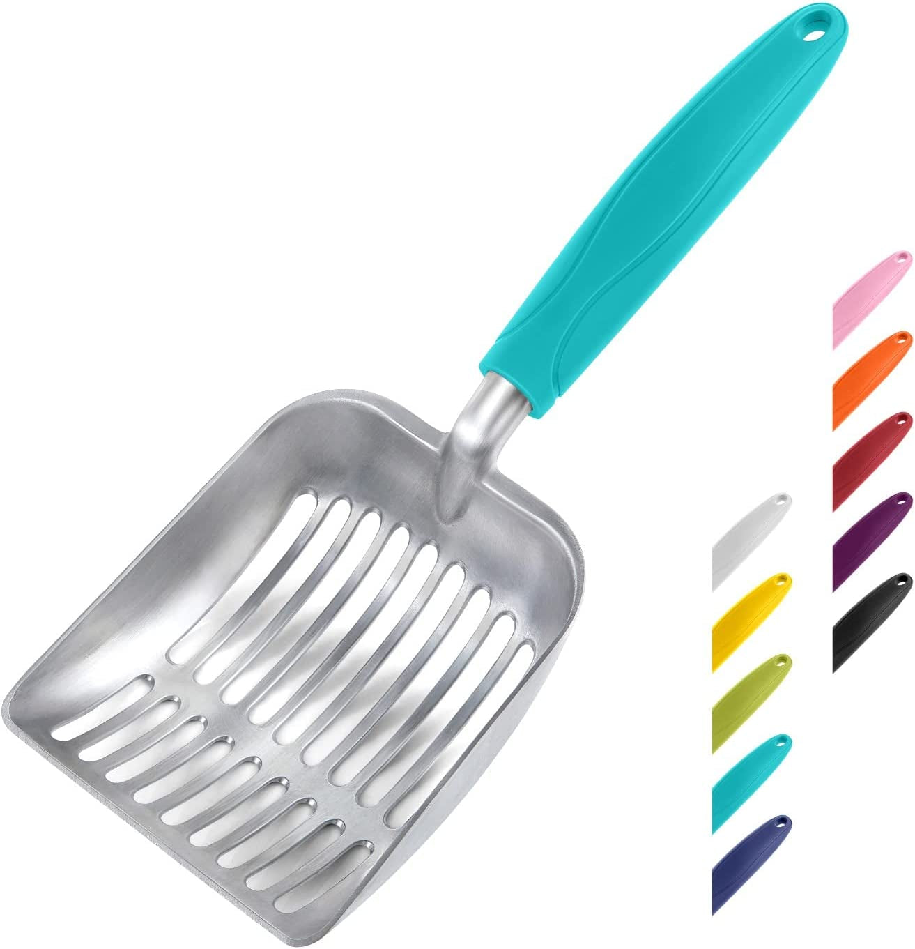 wepet-cat-litter-scoop-aluminum-alloy-sifter-kitty-metal-scooper-deep-shovel-long-handle-poop-sifting-kitten-pooper-lifter-durable-heavy-duty-for-litter-box