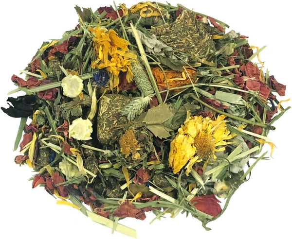 Tropical Carnival Natural Behaviors Grain-Free Rabbit Food – 4 Pounds, High-Fiber Timothy Hay Blend with Natural Flowers & Herbs, Supports Digestive & Emotional Health, No Artificial Additives2