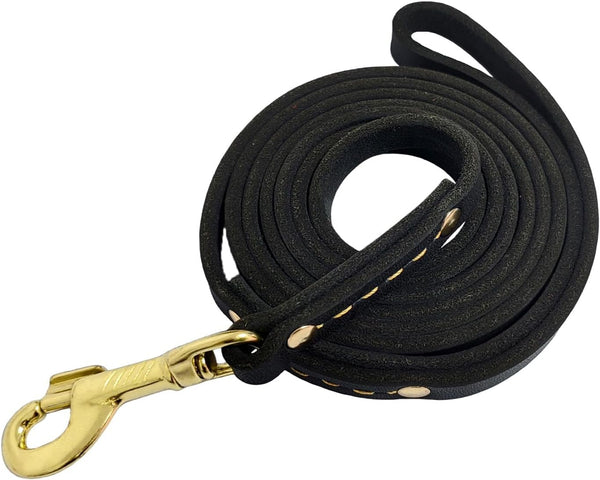 Leather Dog Leash 6 Ft X 1/2 Inch Heavy Duty Genuine Leather Dog Training Leash Soft and Strong Leather Leash for Small and Medium Dogs Brown7