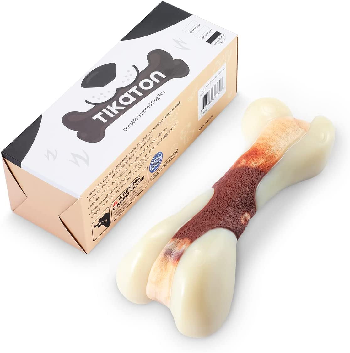 tikaton-indestructible-dog-chew-toys-for-aggressive-chewers-beef-flavor-durable-dog-teething-chew-toys-bones-for-large-medium-small-puppies