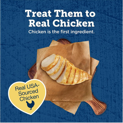 Blue Buffalo True Chews Chicken Cat Treats, 3 Oz | Real Chicken First, Bite-Sized Chewy Texture, No Chicken By-Product, Corn, Wheat, or Soy3
