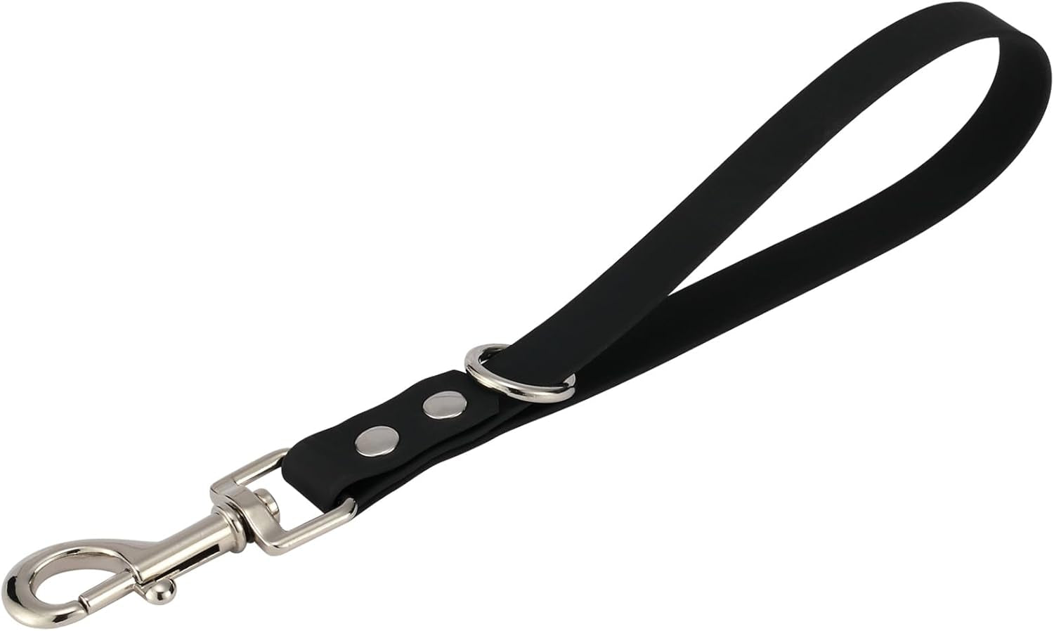 short-dog-leash-9-inch-dogs-lead-grab-tab-heavy-duty-waterproof-pvc-dog-training-traffic-leashes-for-safety-control-behavior-correction-hiking-backup-all-breeds-black-9