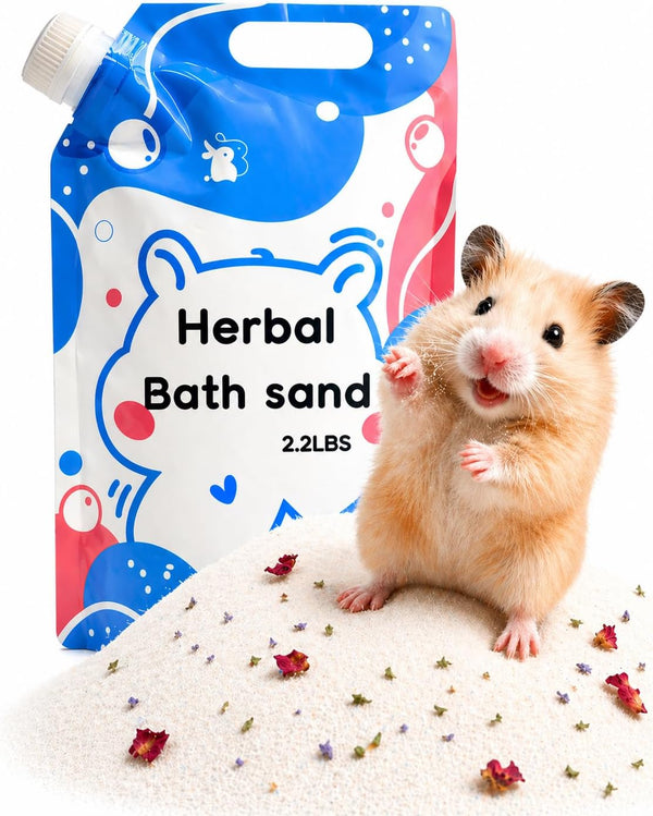 Meow&Woof Hamster Sand Bath Container, Large Sandbox Toilet Gerbil Batheoom, Tiny Chinchilla Dust Bathtub Sand Bath Box for Hamster Cage Accessories 5.2 Inch - Blue8