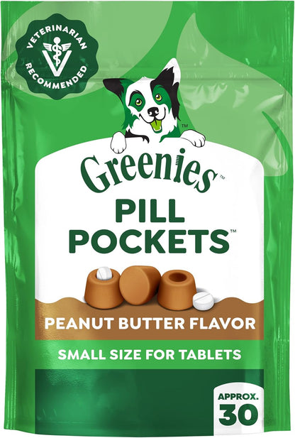 Greenies Pill Pockets Small Dog Treats, Chicken Flavor, 3.2 Oz | Vet-Recommended, Masks Pill Smell & Taste, Easy Pinch-Close Design, Stress-Free Medicating, Tablet Size, 3.2 Oz. Pouch12
