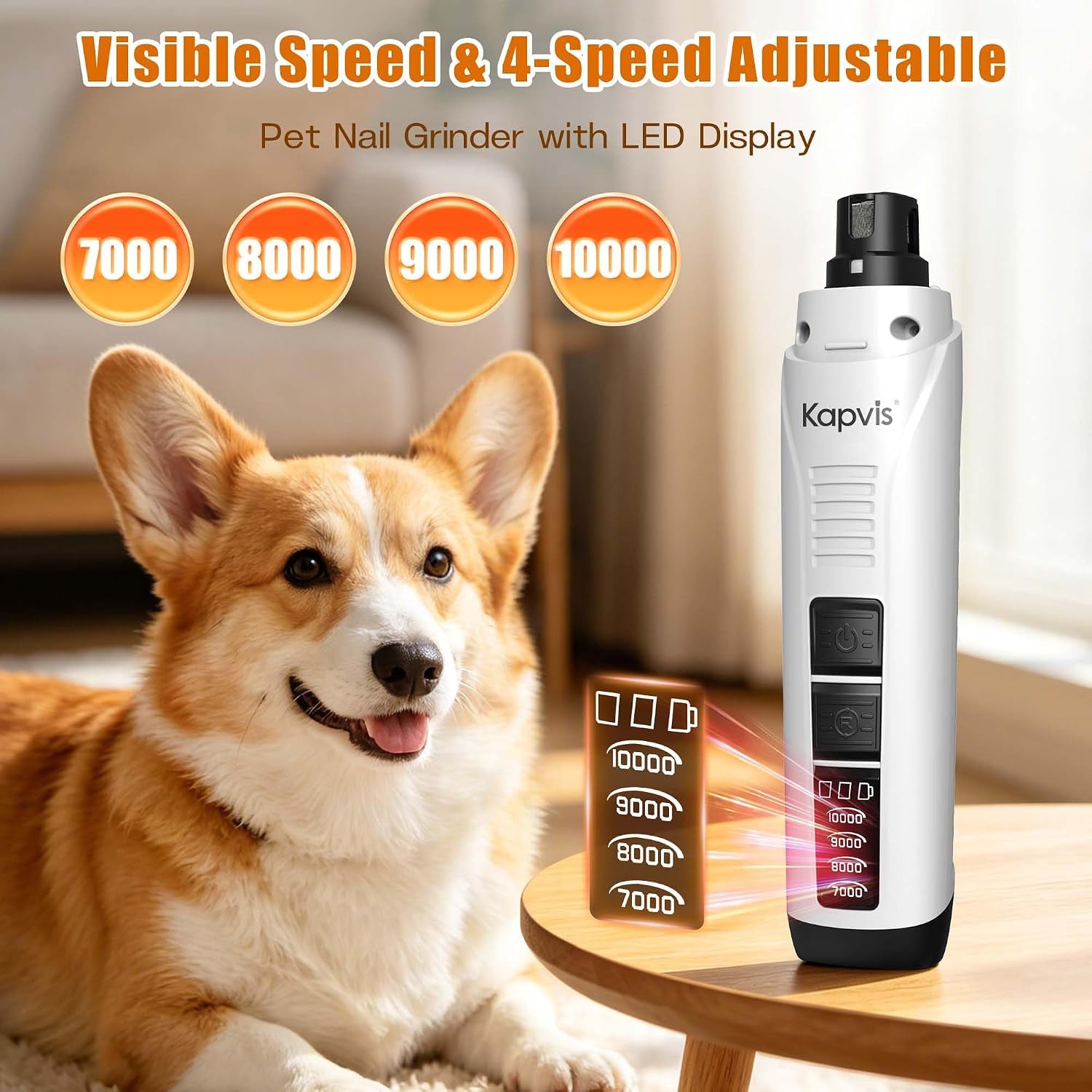 dog-nail-grinder-with-2-led-lights-4-speed-pet-nail-grinder-for-dogs-cats-kapvis-electric-dog-nail-trimmer-quiet-2-grinding-heads-included-digital-display-2-led-lights-2-5hr-charge-for-480min-use