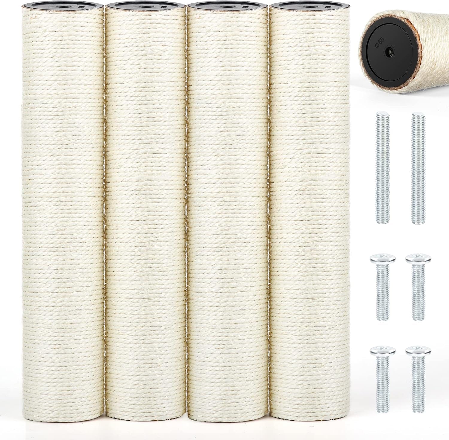 4-pcs-m8-cat-scratching-post-replacement-15-7-x-3-1-inch-sisal-pole-cat-tree-replacement-post-with-screws-refill-scratcher-posts-for-indoor-kitten-tree-tower-spare-cat-furniture-protector