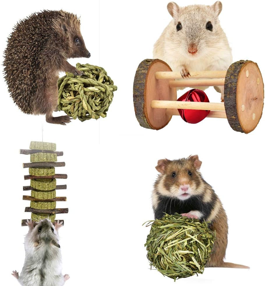 erkoon-new-12-pack-hamster-chew-toys-gerbil-rat-guinea-pig-chinchilla-chew-toys-accessories-natural-wooden-dumbbells-exercise-bell-roller-teeth-care-molar-toy-for-rabbits-bird-rabbits-hamster-gerbil