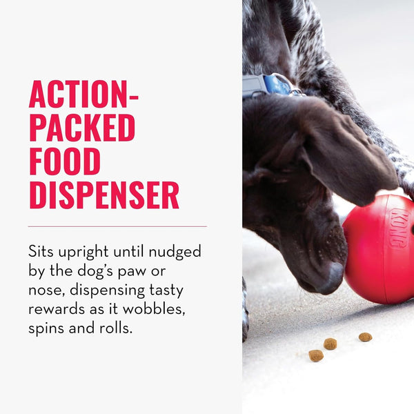 KONG Wobbler - Interactive Dog Toy for Treat Dispensing - Dog Slow Feeder for Healthy Eating - for Medium/Large Dogs3