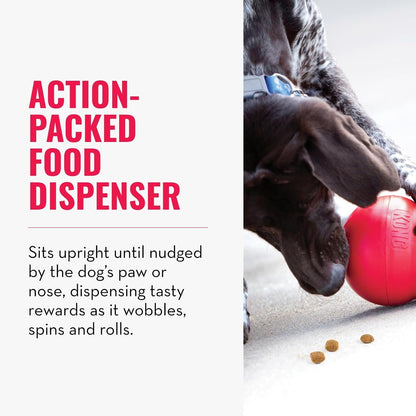 KONG Wobbler - Interactive Dog Toy for Treat Dispensing - Dog Slow Feeder for Healthy Eating - for Medium/Large Dogs | Interactive Treat-Dispensing Toy & Slow Feeder That Supports Healthy Eating & Keeps Dogs Mentally Busy3