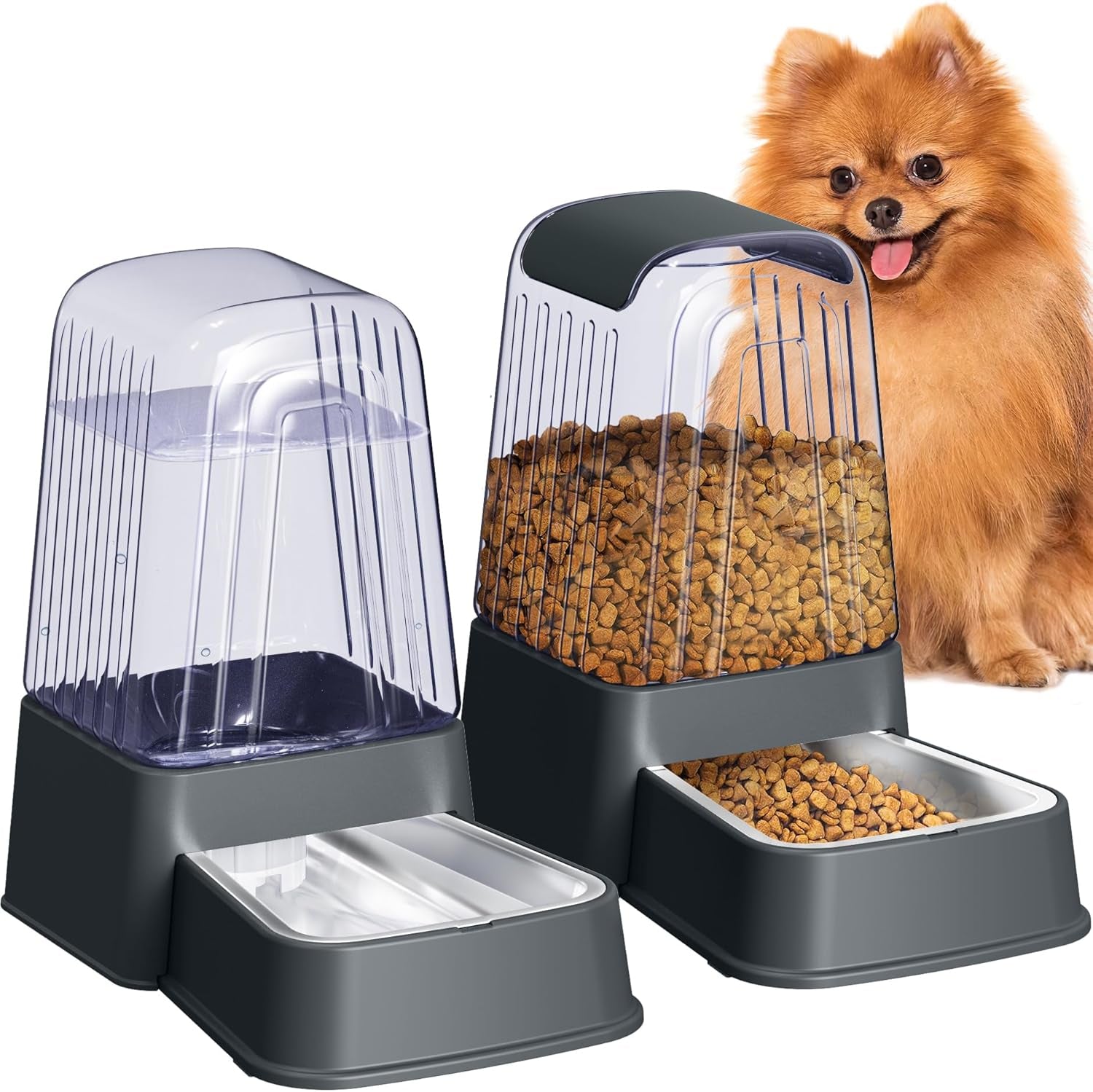 automatic-dog-and-cat-food-feeder-and-water-dispenser-set-with-stainless-steel-bowls-gravity-pet-food-and-water-feeders-100-bpa-free-large-capacity-for-cats-dogs-pets-5l-dark-gray