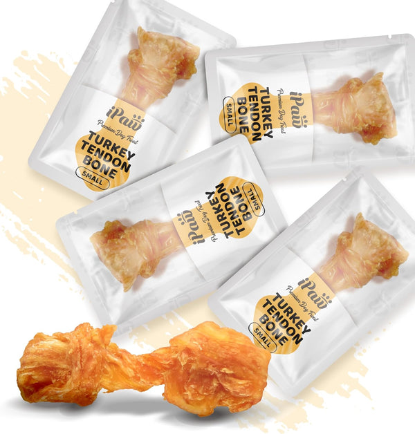 Ipaw 10 Pcs Value Pack Turkey Tendons Ring for Dog, All Natural Human Grade | Single Protein, Hypoallergenic, Grain Free, Rawhide Alternative Dog Treats, Us-Sourced Turkey8