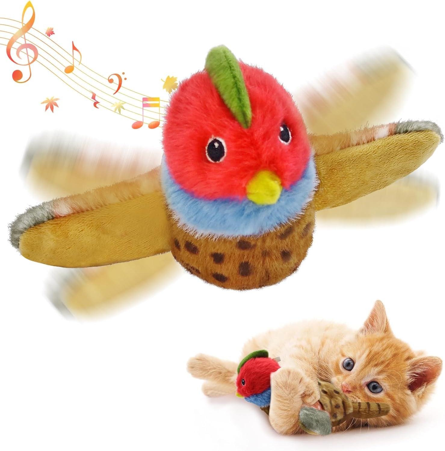 cat-toys-flapping-wings-sparrow-no-flying-chirping-bird-interactive-catnip-toy-for-kitten-or-small-dogs-touch-activated-rechargeable