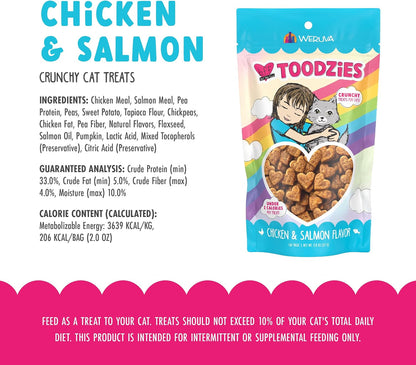 Weruva BFF Toodzies, Chicken and Salmon Crunchy Cat Treats, 2Oz Bag5
