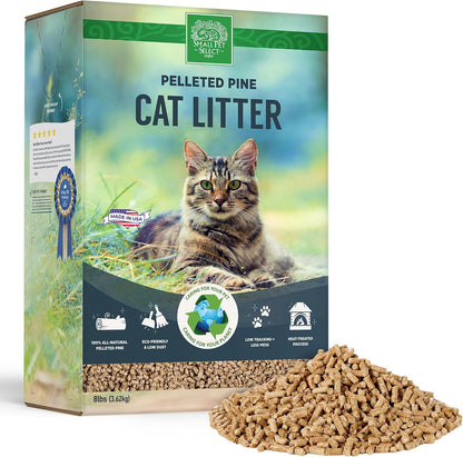 Small Pet Select Premium Pine Pelleted Cat Litter, 100% All Natural Pellet Kitty Litter, Non Clumping Non Tracking Low Dust Litter Meant for Use with Sifting Litter Box, Made in USA, 25 Lbs9