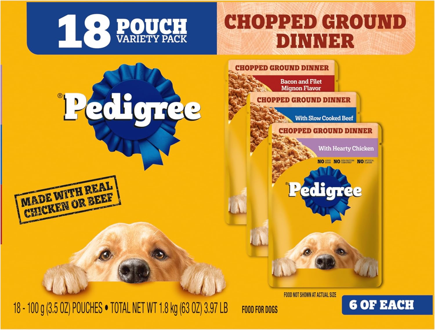 pedigree-chopped-dinner-wet-dog-food-pouch-variety-pack-3-5-oz-30-count-chicken-beef-steam-cooked-with-real-animal-protein-no-added-sugar-no-artificial-flavors-serve-as-topper-or-meal