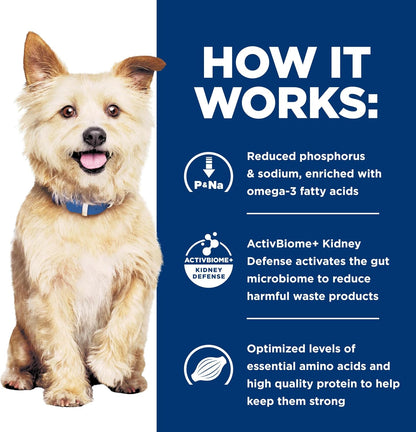 HILL'S PRESCRIPTION DIET K/D Kidney Care Dry Dog Food | #1 Veterinarian Recommended, Chicken Recipe, 8.5 Lb. Bag9