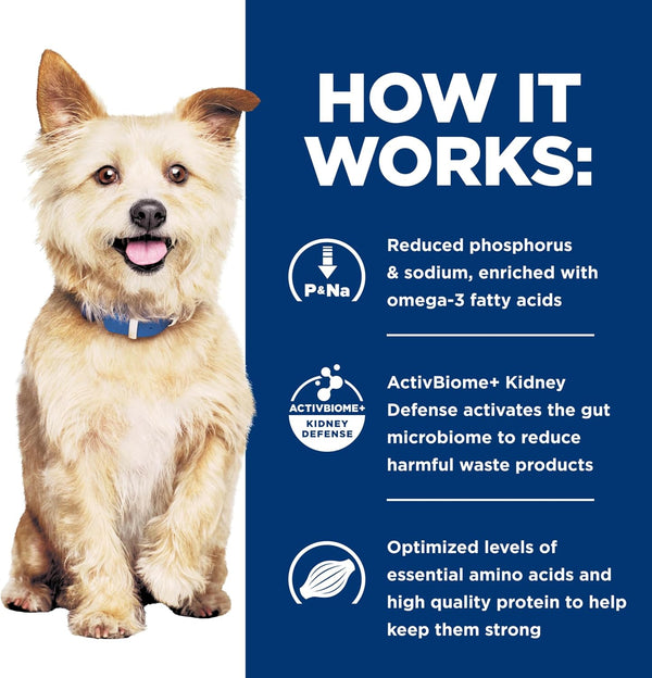 HILL'S PRESCRIPTION DIET K/D Kidney Care Dry Dog Food | #1 Veterinarian Recommended, Chicken Recipe, 8.5 Lb. Bag9