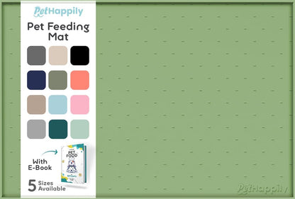 Dog Food Mat - Raised Edges Dogs Mat for Food and Water Prevent Spill, Waterproof Cat Food Mats Protect Floors, Easy Clean Dog Bowl Mats for Food and Water, Silicone Pet Feeding Placemats20