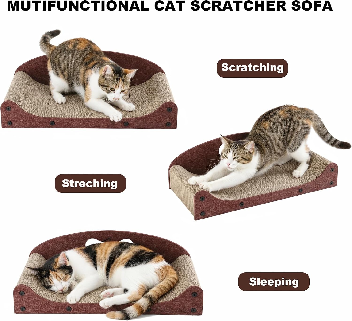 26-cat-scratcher-bed-large-scratcher-couch-for-indoor-cats-cardboard-scratcher-sofa-durable-scratch-pad-with-ball-furniture-protector-brown-large