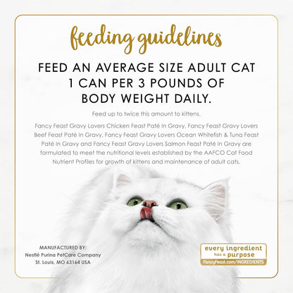 Purina Fancy Feast Gravy Lovers Wet Cat Food Variety Pack, 4.5 Lb, 24 Pack9