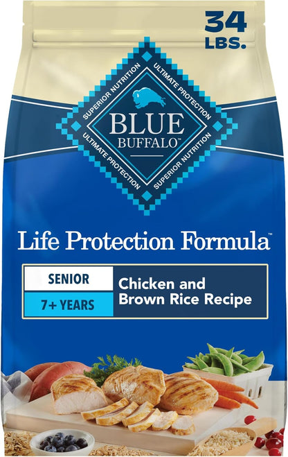 Blue Buffalo Life Protection Formula Chicken Senior 7+ Dry Dog Food, 5 Lb | Real Chicken #1 Ingredient, Glucosamine & Chondroitin for Joint Health & Mobility, Antioxidant-Rich Lifesource Bits,13